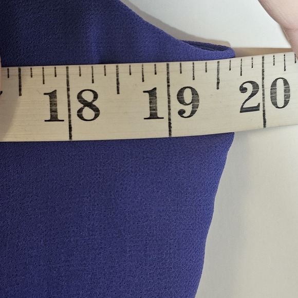 Lauren Ralph Lauren Dress Womens 12 Sleeveless Pleated Chiffon Cocktail Formal - Picture 8 of 14